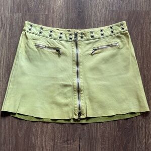 SantaCroce Firenze Leather Mini Skirt